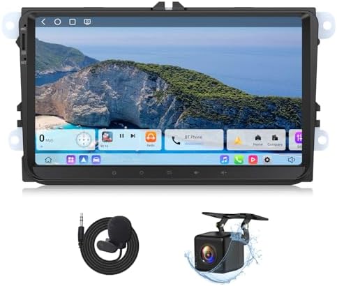 Eonon Android 14 Radio for VW Volkswagen Jetta 2006-2015, Golf MK6 MK5, Tiguan 2008-2016, Passat 2005-2014, 3GB+32GB, CarPlay/Android Auto, Built-in DSP, 9'' IPS, Bluetooth 5.4-VWX7 (Upgraded VWA13)