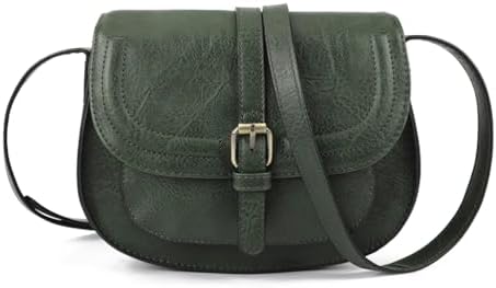 Crossbody Bags for Women Small Over the Shoulder Saddle Purses and Boho Cross body Handbags,Vegan Leather