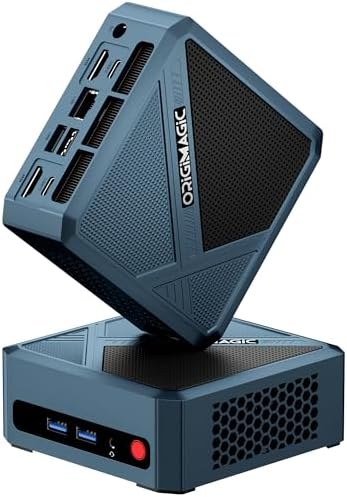 origimagic N2 Pro Mini PC, Ryzen 7 6800H Mini Computers (8C/16T, up to 4.7GHz), 32GB DDR5 RAM, 512GB PCle 4.0 NVME SSD, Radeon 680M, 8K UHD/USB4/USB3.2/USB2.0/WiFi 6E/BT 5.2