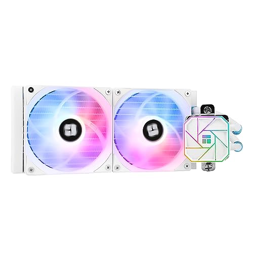 Thermalright Aqua Elite 240 V3 Liquid CPU Cooler, AIO Pump Head Speed up to 3300RPM, TL-C12B-S V2×2 PWM Fans,for AMD/AM4/AM5, Intel LGA1150/1151/1200/2011/1700, Computer CPU Aio Cooler