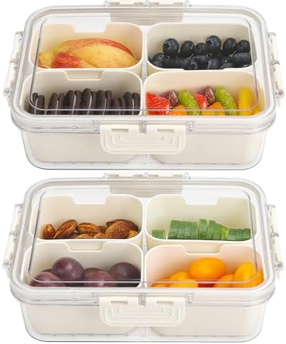 Purilite Select Clear Compartmentalized Snack Box
