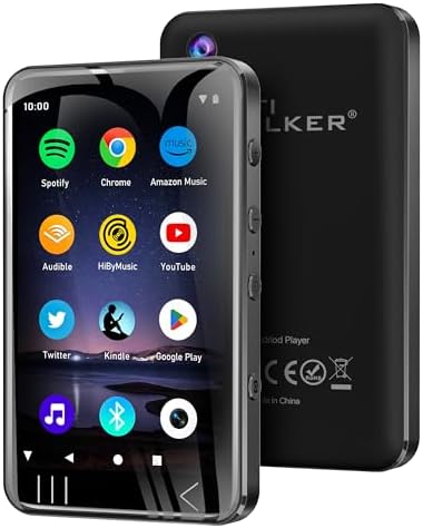 MP3 Player with Bluetooth and WiFi, Music Player with Camera Spotify Pandora,Amazon Music, 4" Touch Screen Android MP4 MP3 Player with Speaker 144GB MP4 & MP3 Player for Travel Sport