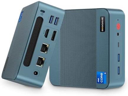 BOSGAME Mini PC P2 Pro, Intel i9-12900H (14C/20T,up to 5GHz) 32GB DDR5 RAM 1TB PCIe Gen 4 NVMe SSD Mini PC, 1x Thunderbolt 4 Port, 2X 2.5G LAN Ports,4K Triple Display, WiFi 6E, Bluetooth 5.2