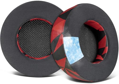 SOULWIT Cooling Gel Ear Pads Replacement for Corsair Virtuoso RGB Wireless XT SE Gaming Headset, Earpads Cushions with High-Density Noise Isolation Foam, Added Thickness - Black