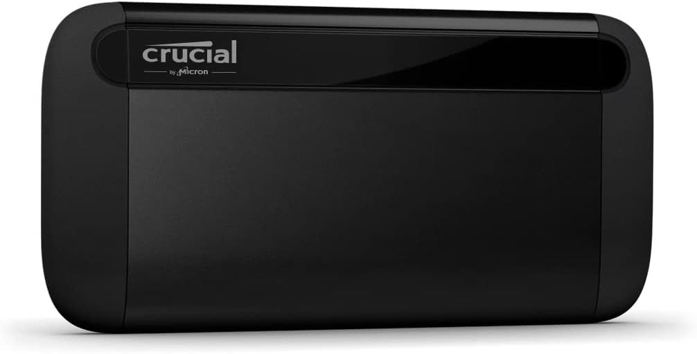 Crucial X9 4TB Portable SSD, Up to 1050MB/s, USB 3.2 USB-C, External Solid State Drive, Compatible with Windows, Mac, & Android, Reliable Storage for Games, Files, & Backups, Black - CT4000X9SSD902