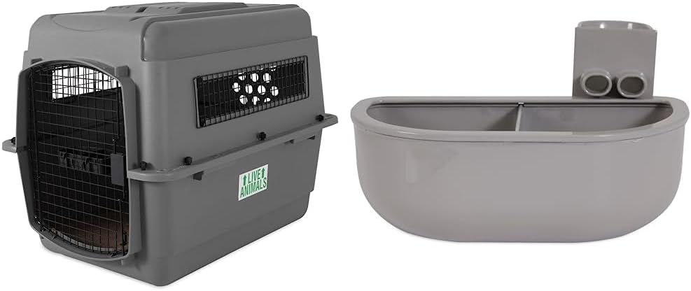 Petmate 00200 Sky Kennel for Pets from 25 to 30-Pound, Light Gray