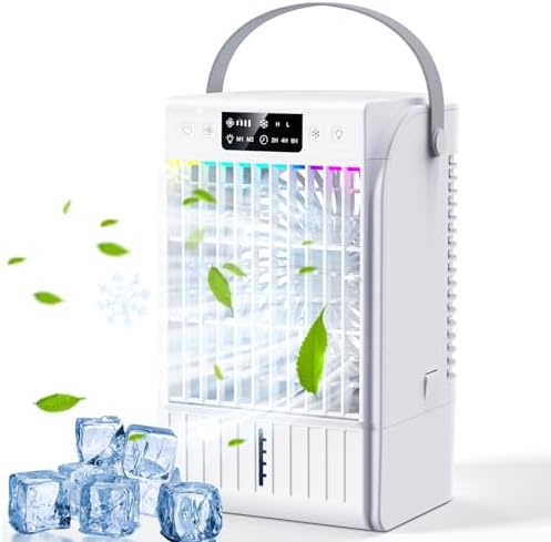 Purilite Select 4-in-1 Mini Portable Air Conditioner – Cool, Mist, Humidify & Glow On the Go