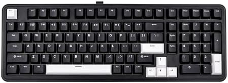 EPOMAKER TH99 Tri-Mode Wireless Mechanical Keyboard with 8000mAh Battery, Hot Swappable Custom RGB Gaming Keyboard with Numpad, Gasket Creamy for PC/Mac/Office (Blue&White)