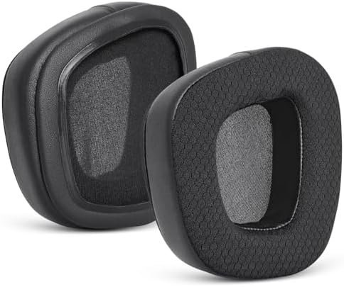 GVOEARS Replacement Ear Pads Cushions for Corsair Void/Void Pro/Void Pro RGB/Void Pro RGB SE/Void Pro Elite/RGB Wireless Earpads Gaming Headsets, Mesh Fabric with Soft Protein Leather(Black)
