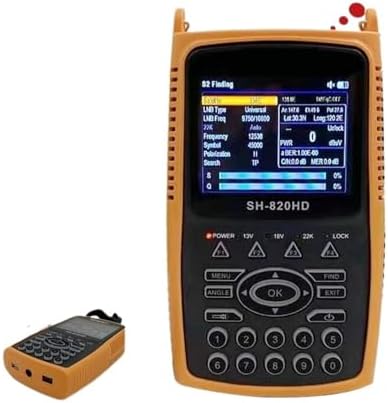 3.5 Inch Combo Satfinder SATHERO SH-820HD Satellite Finder Meter.265 HEVC,DVB-S/S2/T/T2/C/CCTV HD Digital Signal Meter(S2 T2 CCTV)