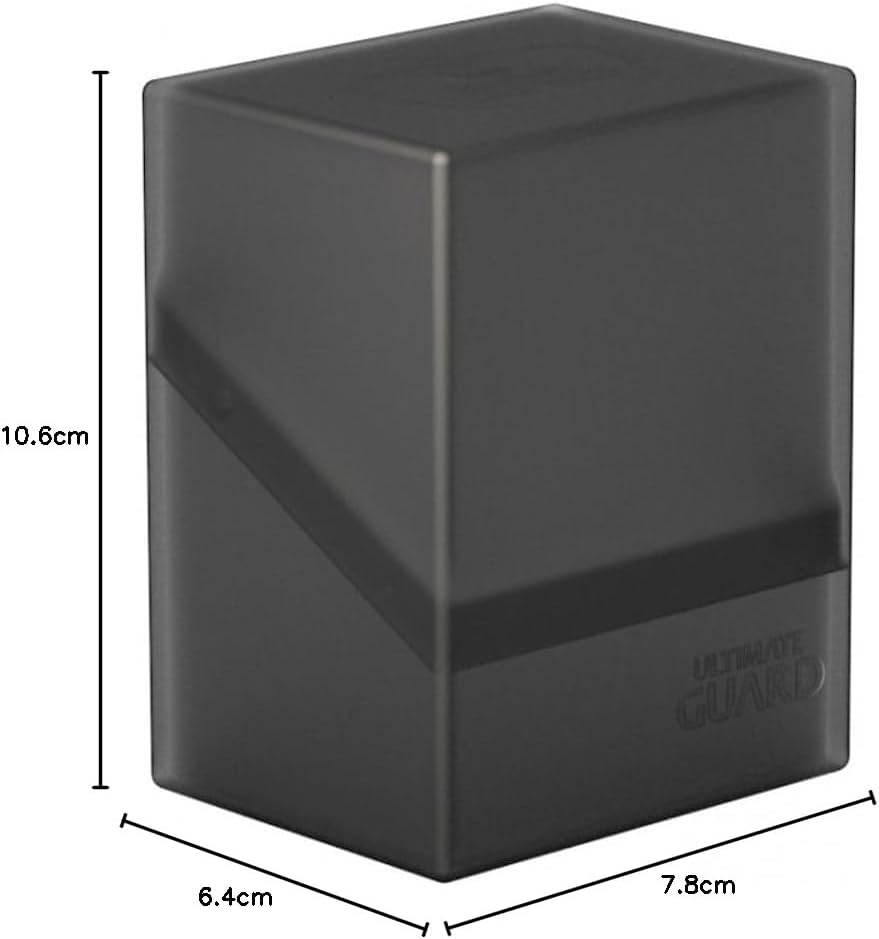 Ultimate Guard Boulder 100+ Classic, Deck Case for 100 Double-Sleeved TCG Cards, Onyx, Secure & Durable Storage for Trading Card Games, Soft-Touch Finish