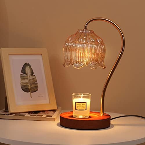 GEEZO Fragrance Candle Warmer Lamp,Electric Candle Warmer with Timer & Dimmer, Mom Christmas Birthday Gifts for Women, House Warming Gifts New Home Bedroom Decor