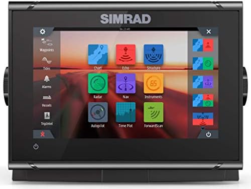 Simrad GO Chartplotter and Fish Finder, with Transducer and Radar Options, Preloaded C-MAP DISCOVER Chart Card