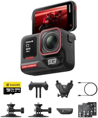 Insta360 Ace Pro 2 Get-Set Bundle- 8K Waterproof Action Camera Co-Engineered with Leica, 1/1.3" Sensor, Dual AI Chip, Leading Low Light, Superior Audio, Flip Screen & AI Editing, Dual Battery