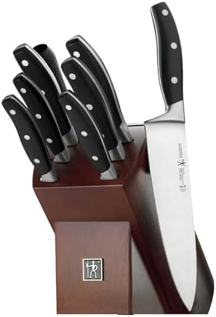 Zwilling J.A. Henckels HI Forged Contour 9 PC Block Set, Black/Silver
