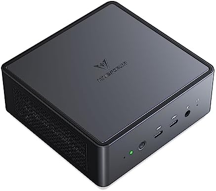 MINISFORUM UM760 Slim Mini PC AMD Ryzen 5 7640HS(6C/12T, up to 4.3GHz) 16GB RAM 1TB SSD Micro Computer, HDMI(4K), DP(4K),USB4(8K) Triple Video Output, AMD Radeon 760M Graphics 2.5G LAN Small PC