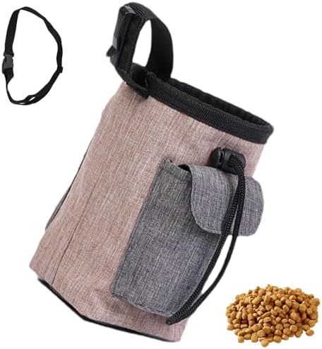 Dog Treat Pouch Bag | Portable Dog Treat Snack Bag Pouch | Dog Treat Carrier Holder, Treat Storage Holder for Travel Dog Walking Puppy Training