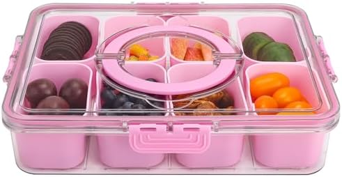 Purilite Select Clear Compartmentalized Snack Box