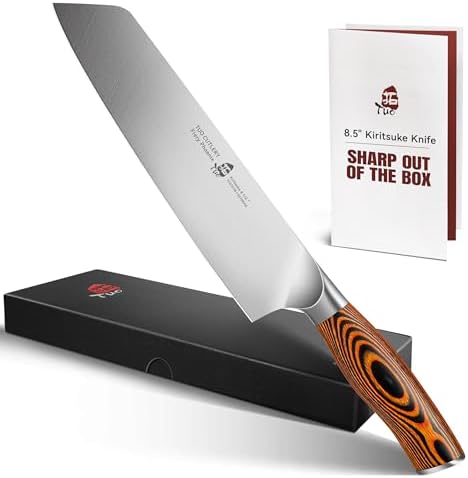TUO Boning Knife - Razor Sharp Fillet Knife - High Carbon German Stainless Steel Kitchen Cutlery - Pakkawood Handle - Luxurious Gift Box Included - 7 inch - Fiery Phoenix Series