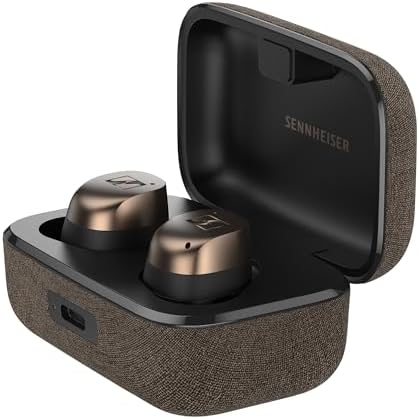 Sennheiser Momentum True Wireless 4 Smart Earbuds with Bluetooth 5.4, Crystal-Clear Sound, Comfortable Design, 30-Hour Battery Life, Adaptive ANC, LE Audio and Auracast - Black Graphite