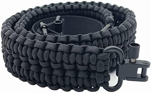 VVAAGG Two-Point Sling with Swivel, Non-Slip Paracord Sling with Adjustable Length Strap