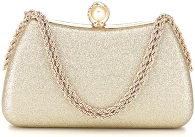 Buric Evening Clutch Bag for Women Glitter Shiny Dress Purse Wedding Bride Handbags Evening Clutches for Cocktail Party
