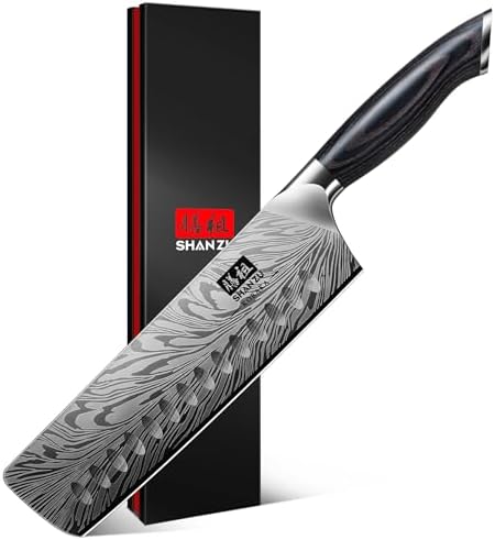 SHAN ZU Fillet Knife 7 Inch, Powder Steel Boning Knife High Carbon Japanese Filleting Knife, Ultra Sharp Deboning Knife for Meat Cutting, Fish Knife with Ergonomic Pakkawood Handle