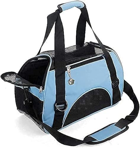 ZaneSun Cat Carrier,Soft-Sided Pet Travel Carrier for Cats,Dogs Puppy Comfort Portable Foldable Pet Bag Airline Approved (Small Rosered)