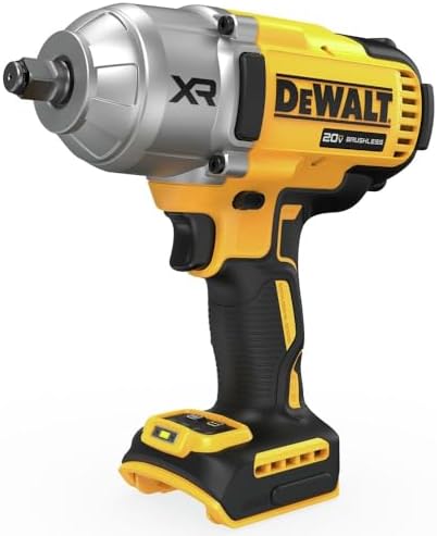 DEWALT 20V MAX XR Impact Wrench, 1/2 In Cordless, High Torque, 4 Speed Precision Mode, Tool Only (DCF900B)