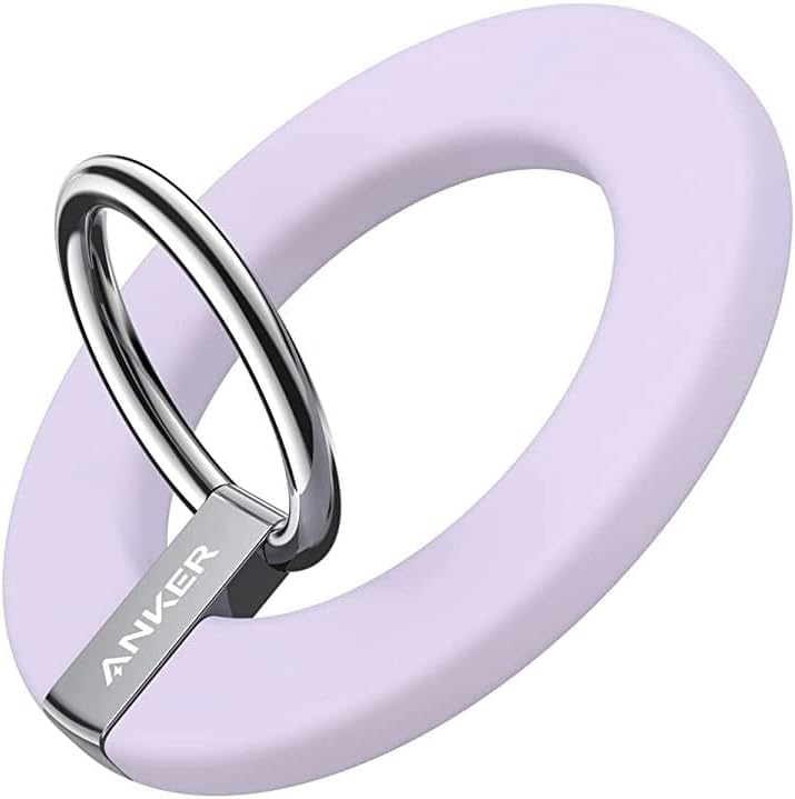 Anker Magnetic Phone Grip, MagGo 610 Ring Holder, Adjustable Kickstand, Only for iPhone 16/16 Plus/16 Pro/16 Pro Max/15/14/13/12 Series