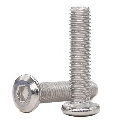 binifiMux 4pcs M10-1.25 x 70mm Serrated Flanged Hex Bolts Flange Hexagon Screws, Stainless Steel 18-8 (304), Plain Finish, DIN 6921