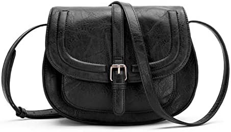 Crossbody Bags for Women Small Over the Shoulder Saddle Purses and Boho Cross body Handbags,Vegan Leather