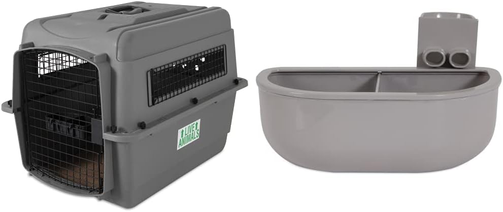 Petmate 00200 Sky Kennel for Pets from 25 to 30-Pound, Light Gray