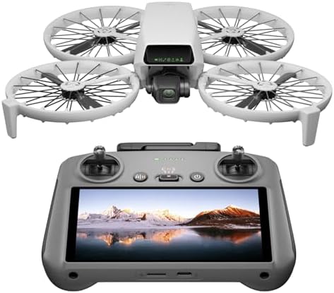 DJI Flip (RC-N3), Drone with 4K UHD Camera for Adults, Under 249 g, 3-Axis Gimbal Stabilization, 44000ft/13km Video Transmission, Palm Takeoff, Auto Return, 31-Min Flight Time, Intelligent Flight