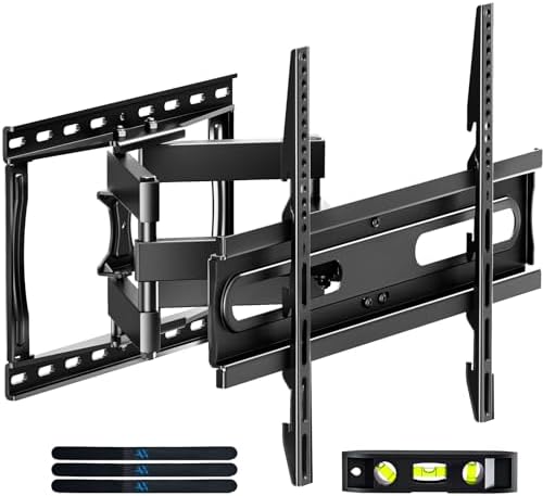 TV Wall Mount Bracket for 32-85 Inch TVs Full Motion Dual Articulating Arm with Swivel & Tilt, Max VESA 600x400mm, Supports 132 lbs for LCD/LED/OLED Flat & Curved Screens