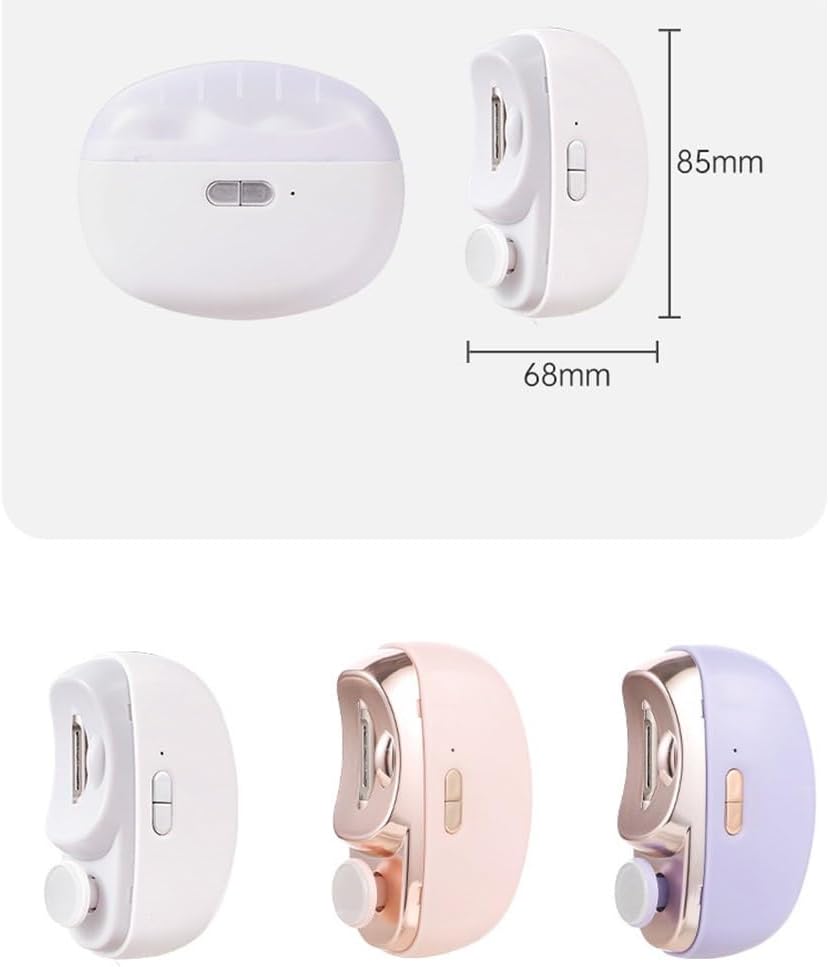 Electric Toenail Clippers for Seniors, 3 in 1 Electric Nail Clippers for Adults Automatic Electric Nail Trimmer for Adults Nail Trimmers for People Fingernail Trimmer and Polisher(White)
