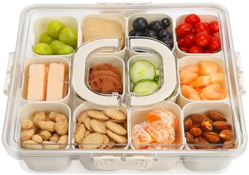 Purilite Select Clear Compartmentalized Snack Box