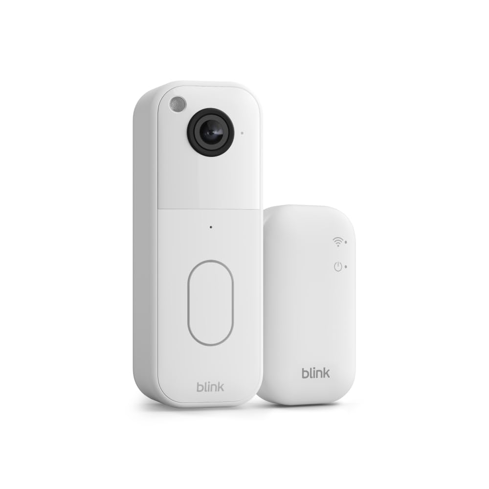 All-new Blink Video Doorbell – Head-to-toe HD view, two-year battery life, and simple setup. Required Sync Module not included – Add-On (Black)