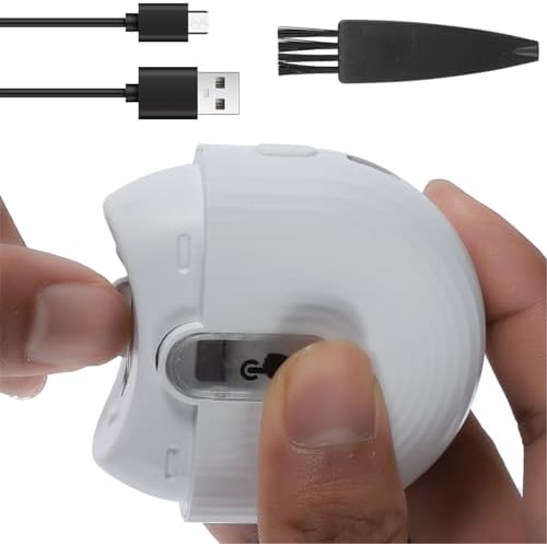 Hnvdkln Electric Nail Clipper with Light and 2 Speeds Portable Nail Clippers with Nail Scraps Box Rechargeable Nail Cutter Safety Fingernail Trimmer for Baby Kids Adults Seniors(blue)