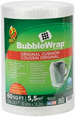 Bubble Wrap Roll, Original Bubble Cushioning, 12" x 175', Perforated Every 12", 1 Pack (12" x 175'), New