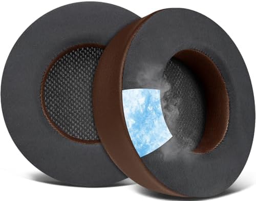 SOULWIT Cooling Gel Ear Pads Replacement for Corsair Virtuoso RGB Wireless XT SE Gaming Headset, Earpads Cushions with High-Density Noise Isolation Foam, Added Thickness - Black