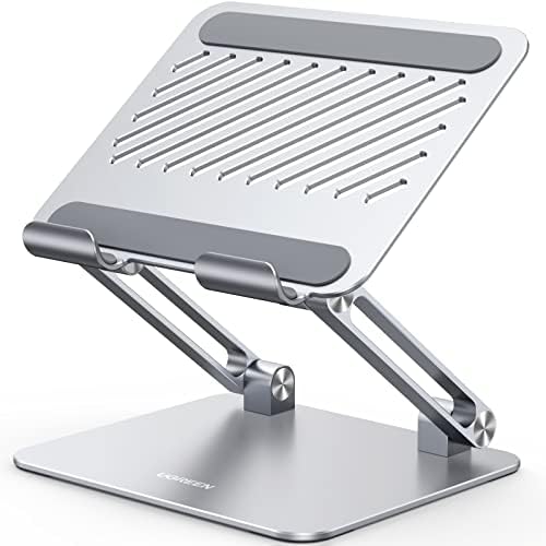 UGREEN Tablet Stand Holder for Desk, Aluminum Desktop Dock Adjustable Foldable Riser Compatible with iPad Pro 12.9, 9.7, 10.5, iPad Air, iPad mini, Surface Pro, Galaxy Tab, Black