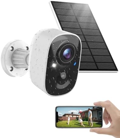 MaxiViz Wireless Camera Outdoor, Battery Powered Security Camera with 2K Color Night Vision, Outside Cameras with AI Motion Detection, 2-Way Talk, IP66 Weatherproof, SD/Cloud Storage, 2 Packs