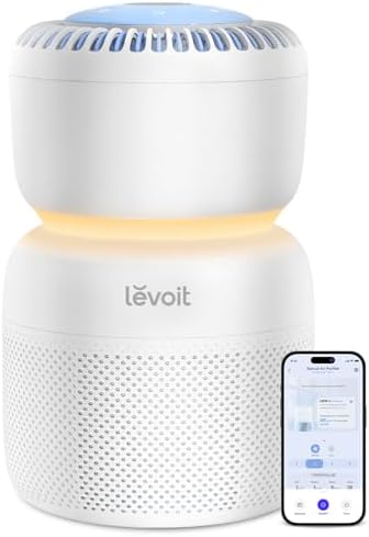 LEVOIT Air Purifiers Large Room bedroom Home Up to 1875 ftยฒ with Washable Filters, Smart WiFi Air Quality Monitor, HEPA Sleep Mode and Auto Mode, Removes Allergies, Pet Hairs, Smoke, Dust, Vital 200S