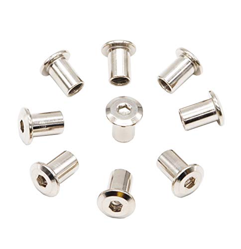 binifiMux 4pcs M10-1.25 x 70mm Serrated Flanged Hex Bolts Flange Hexagon Screws, Stainless Steel 18-8 (304), Plain Finish, DIN 6921