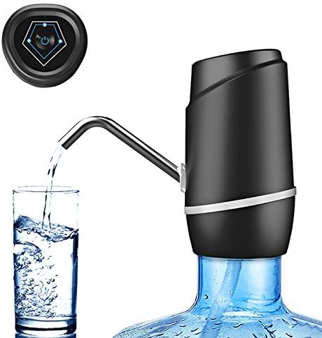 5 Gallon Electric Drinking Portable Water Dispenser, Universal USB Charging Water Bottle Pump for 2-5 Gallon with 2 Silicone