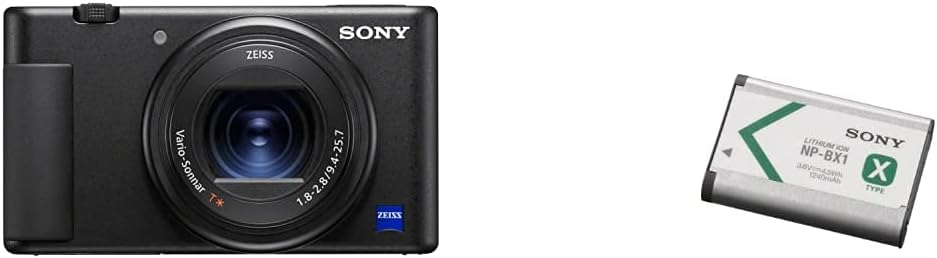 Sony ZV-1 Digital Camera for Content Creators, Vlogging and YouTube with Flip Screen, Built-in Microphone, 4K HDR Video, Touchscreen Display, Live Video Streaming, Webcam