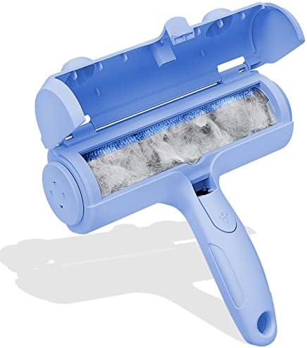 Wouble Pet Hair Remover Roller, Reusable Lint Roller for Pet Hair,Self Clean Dog Cat Fur Removal Brush, from Carpet, Furniture, Rugs, Laundry, Bedding, Sofa-White