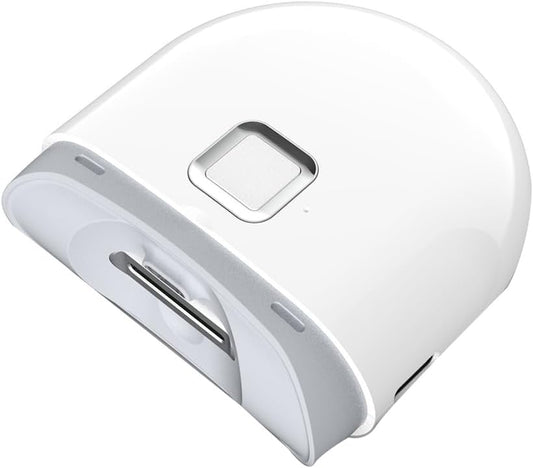 Mdhpklaur Portable Electric Nail Clipper Mini Electric Nail Clipper Cutter with LED Light 2-Speed Automatic Nail Grinder Trimmer for Baby Adult Mini Manicure Tool