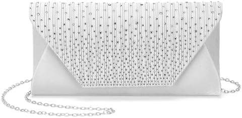 DTGN Evening Bags Clutch Purses for Women Formal, Purse Handbag Crossbody Bag Rhinestone Shoulder Bag for Wedding Party